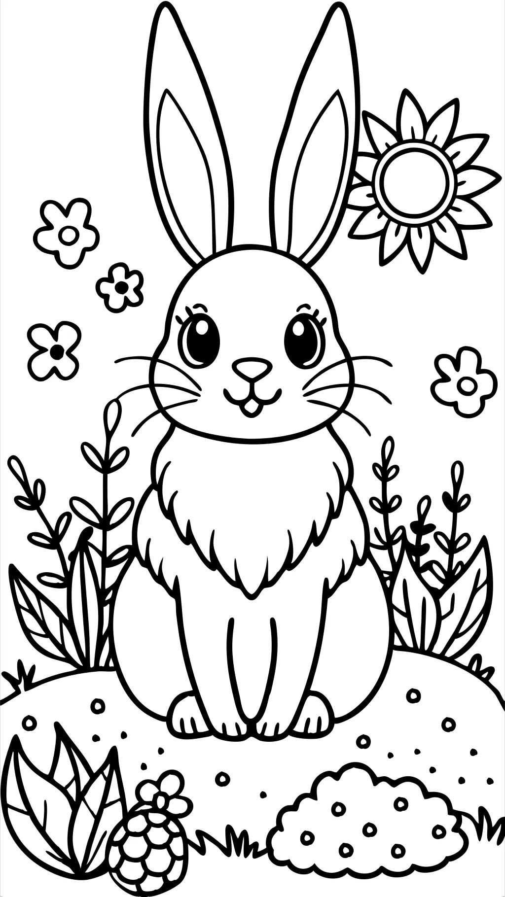 rabbit coloring page